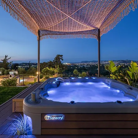 ヴィラ Luxury Olivenest With Private Heated Pool, Hot Tub & Sauna