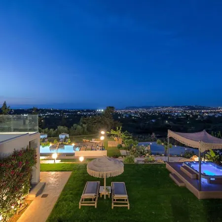 Villa Luxury Olivenest With Private Heated Pool, Hot Tub & Sauna Chania (Crete)