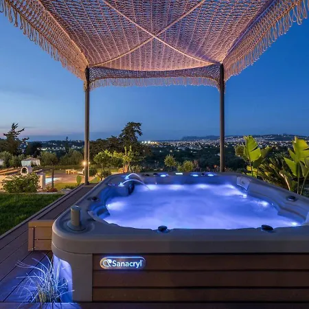Luxury Olivenest With Private Heated Pool, Hot Tub & Sauna * Chania (Crete)